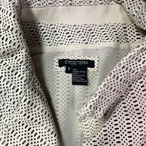 Etcetera leather jacket size 8 - Picture 2 of 3
